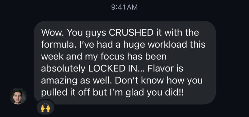 Customer message